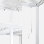 Pérgola bioclimática de aluminio y acero con lamas orientables 6x3m - Image 2