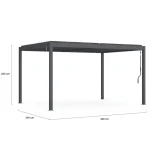 Pérgola con lamas orientables 3x4 M gris antracita - Image 4