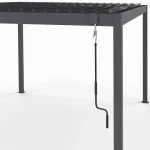 Pérgola con lamas orientables 3x4 M gris antracita - Image 3